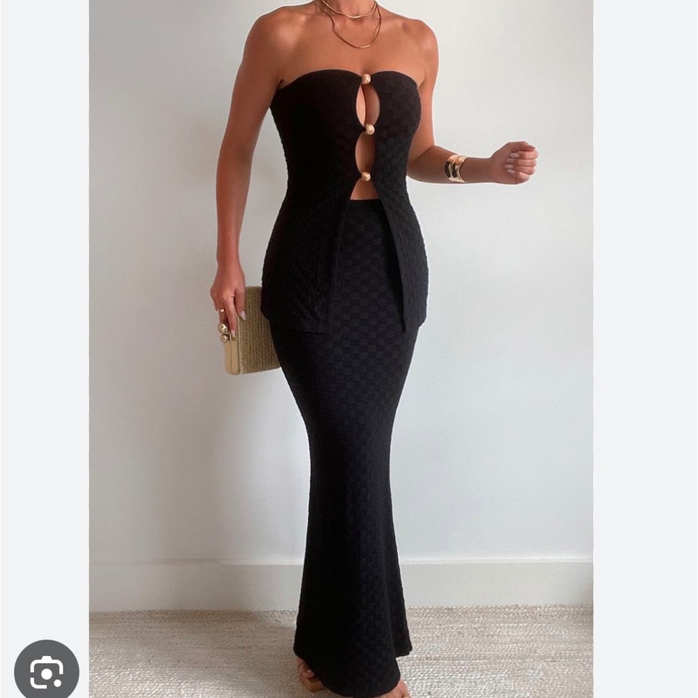 Runaway the label yay top and skirt set